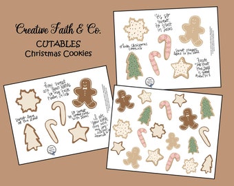 Bible Journaling Printable Kit - Christmas Cookies (Creative Faith Cutables)