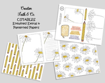 Bible Journaling Printable Devotion Kit - Entwined Extras (Creative Faith Cutables)