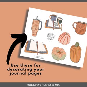 Hope in the Darkness Bible Journaling Printable, Christian Fall Bible Study, Autumn Faith Pages, Scripture Journal Kit image 10