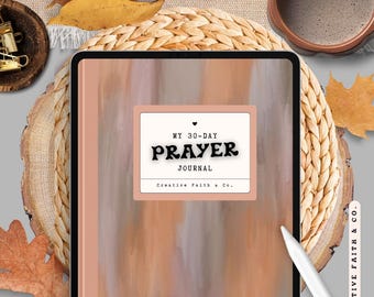 Autumn Digital Faith Prayer Journal | iPad Journal | Goodnotes Journal | Ultimate Digital Journal