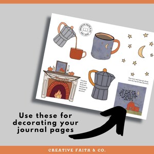 Hope in the Darkness Bible Journaling Printable, Christian Fall Bible Study, Autumn Faith Pages, Scripture Journal Kit image 9