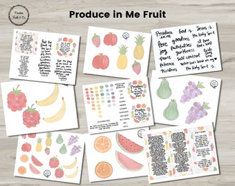 Fruit of the Spirit - Fruit Ephemera | Produce in Me Collection (Creative Faith Cutables)