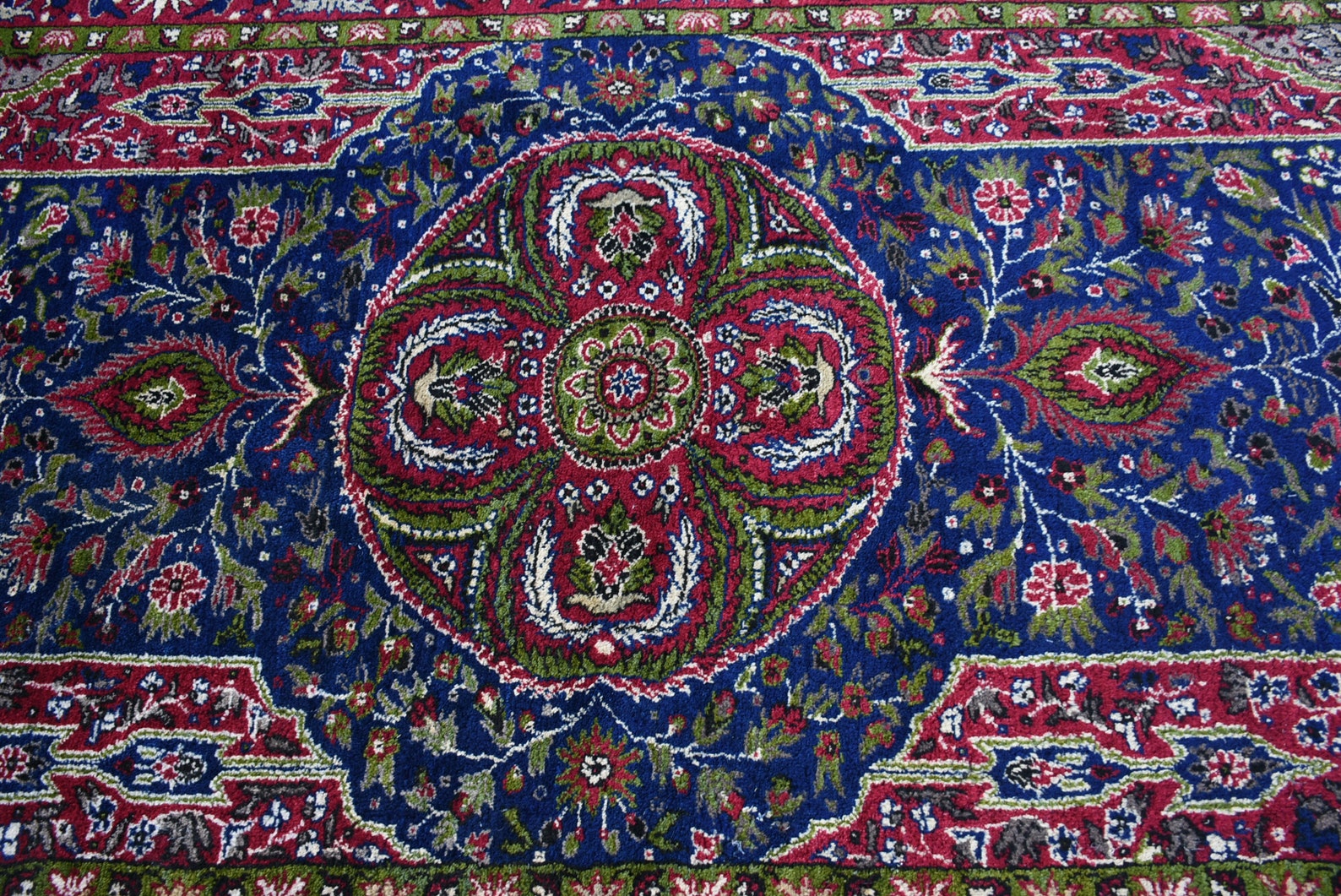Navy Rug Turkish Rug 5.2x11.9 feet Large Rug Oushak Rug Etsy