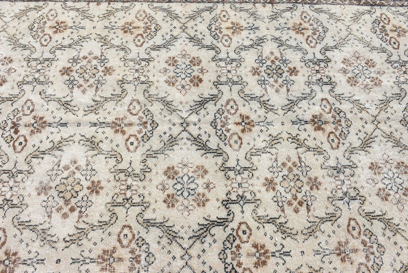 Oushak Rug Salon Rug Large Rug Vintage Rug Decorative Rug H- 6410 Oriental Rug 5.9x9.8 feet Turkish Rug Living Room Rug Antique Rug