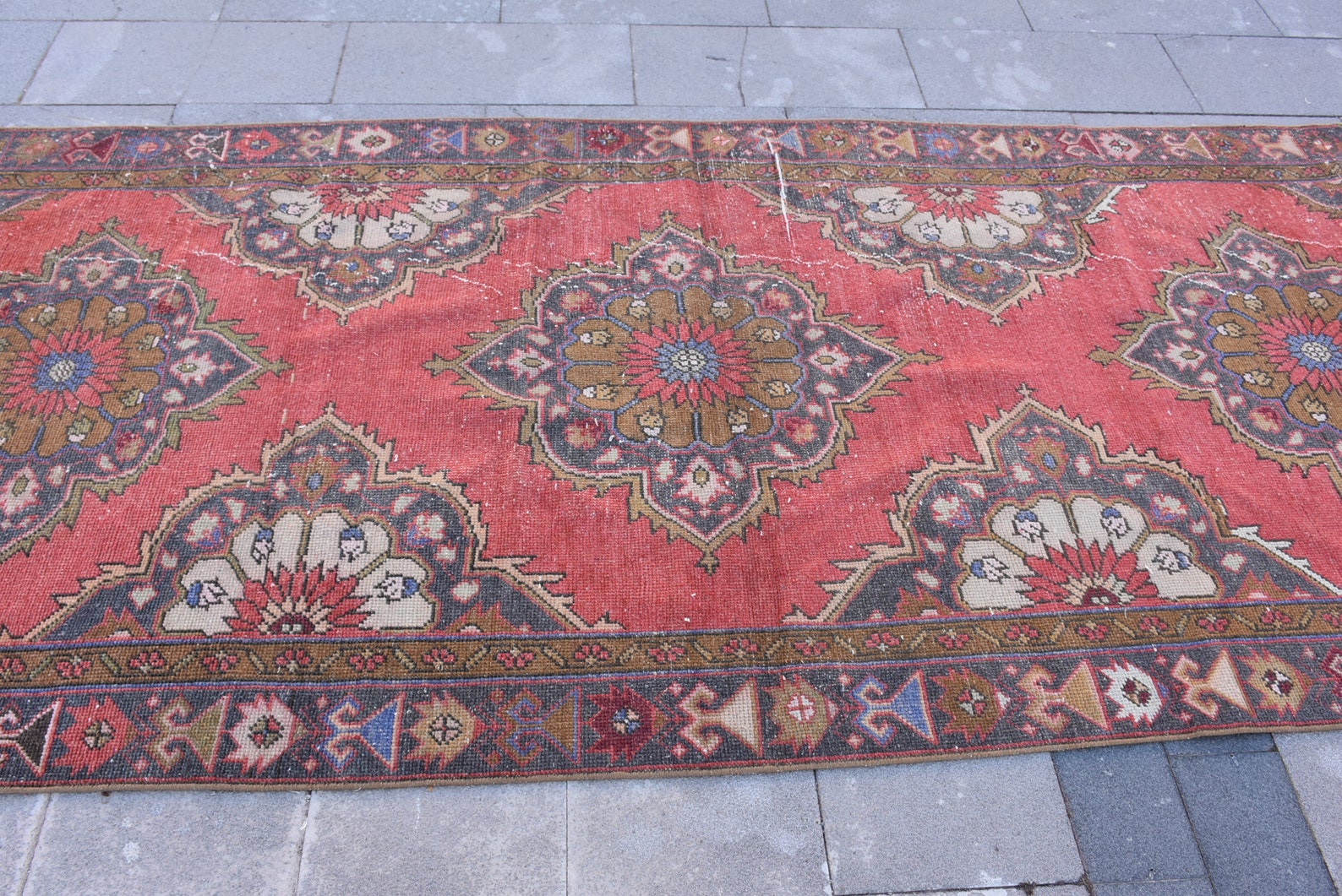 Turkish Rug Vintage Rug Oushak Rug Etsy Rug Antique Rug Etsy