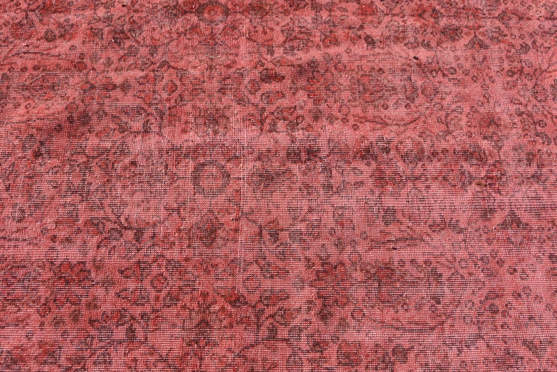 Large Rug Oushak Rug Turkish Rug Vintage Rug Organic Rug Decorative Rug Living Room Rug Antique Rug 5.2x9.2 ft H-6836 Handmade Rug