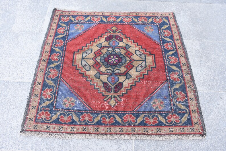 Quadratischeteppich Roter Teppich Etsy Teppich Antike Teppich T