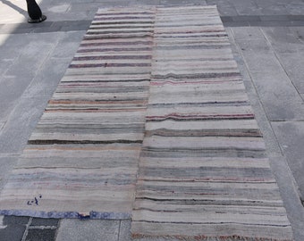 Tribal Kilim, Rugs For Dining Room, Vintage Kilim, Turkish Kilim, Pink Kilim, 5x9.4 ft Large Kilim, Rugs Kilim, Salon Kilim