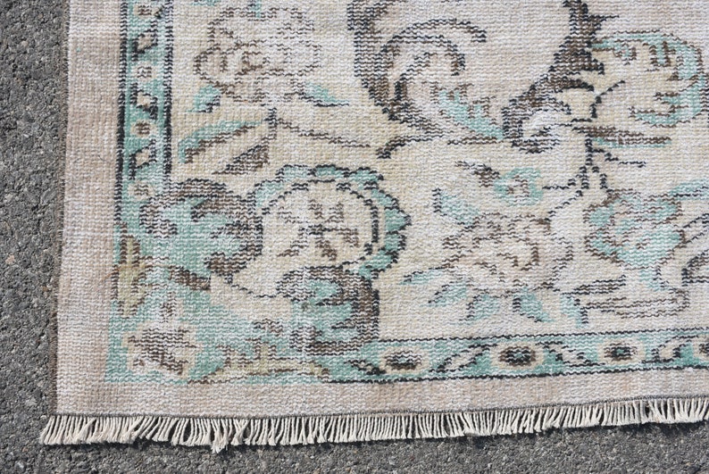 Antique Rug Oushak Rug,Living Room Rug Oriental Rug H- 6743 Muted Rug Vintage Rug Muted Rug Turkish Rug 5.2x8.7 feet Salon Rug