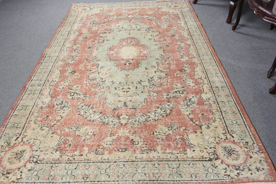 Turkish Rug, Vintage Rug, Large Rugs, Antique Oushak Rug, Rugs for