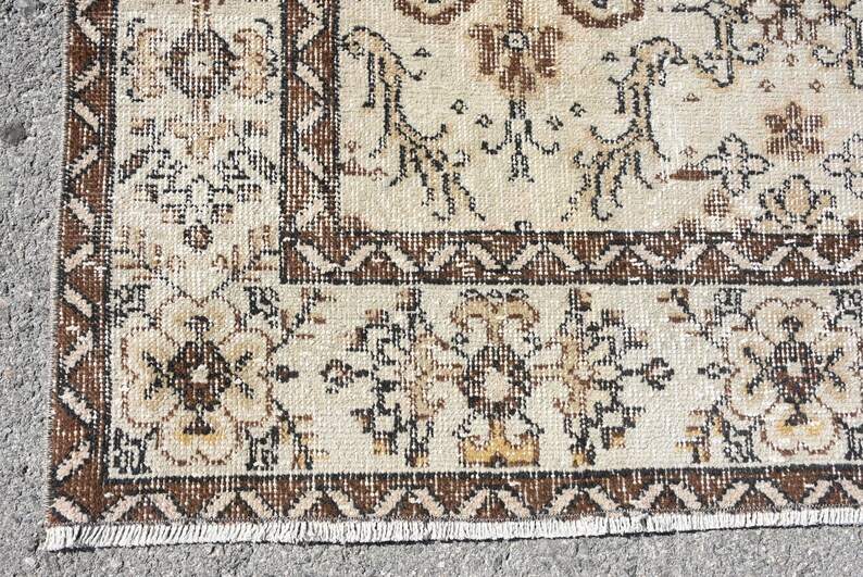 Oushak Rug Salon Rug Large Rug Vintage Rug Decorative Rug H- 6410 Oriental Rug 5.9x9.8 feet Turkish Rug Living Room Rug Antique Rug