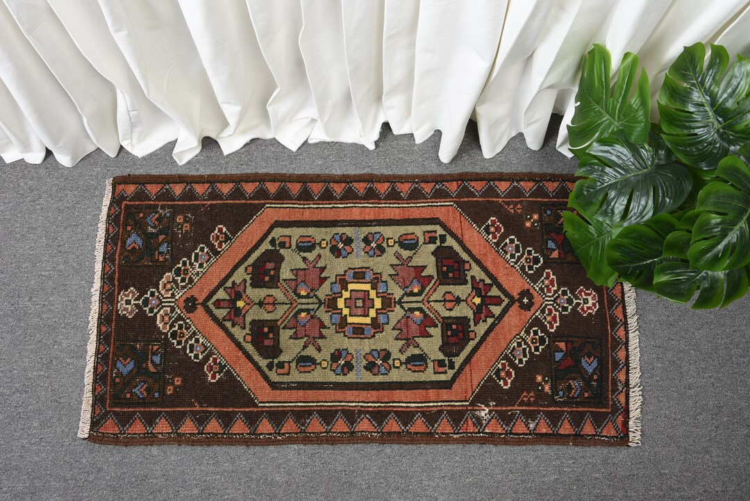 Small Rug, Turkish Rug, Vintage Rug, Oushak Rug, Rugs for Entry, 1.6x3 ...