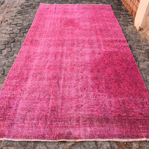 RESERVED Rug, Pink Rug, Elegance Rug, Turkish Rug, Oushak Rug, Handmade Rug, Organic Rug, Salon Rug, Area Rug Free Shipping! 4.9x9.9 ft 2013