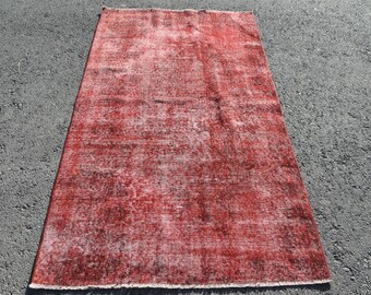 Area rug Carpet RR1387 Overdyed rug Gray rug Vintage rug Oushak rug 4.8 x 7.5 Ft Bohemian rug Turkish rug Oriental rug Wool rug Area rug Carpet RR1387 Overdyed rug Gray rug Vintage rug Oushak rug 4.8 x 7.5 Ft Bohemian rug Turkish rug Oriental rug Wool rug