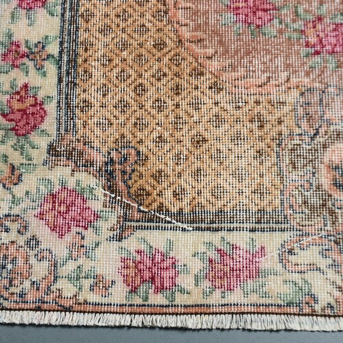 Turkish Rug, shops Area Carpet, Vintage Rug, Antique Carpet, 48x85 inches Brown Rug, Anatolian Bedroom Carpet, Tribal Indoor Rug, 11091