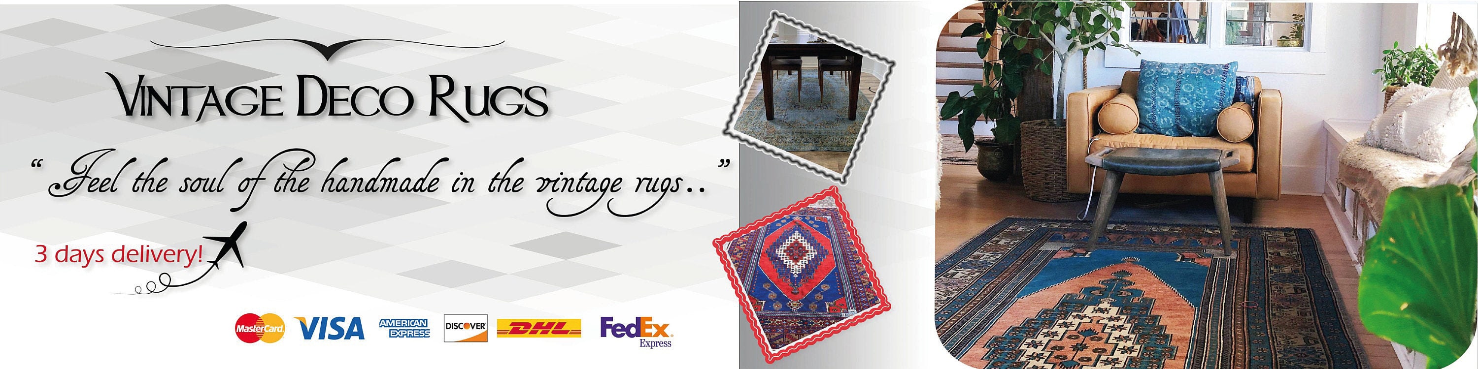 VintageDecoRugs - Etsy