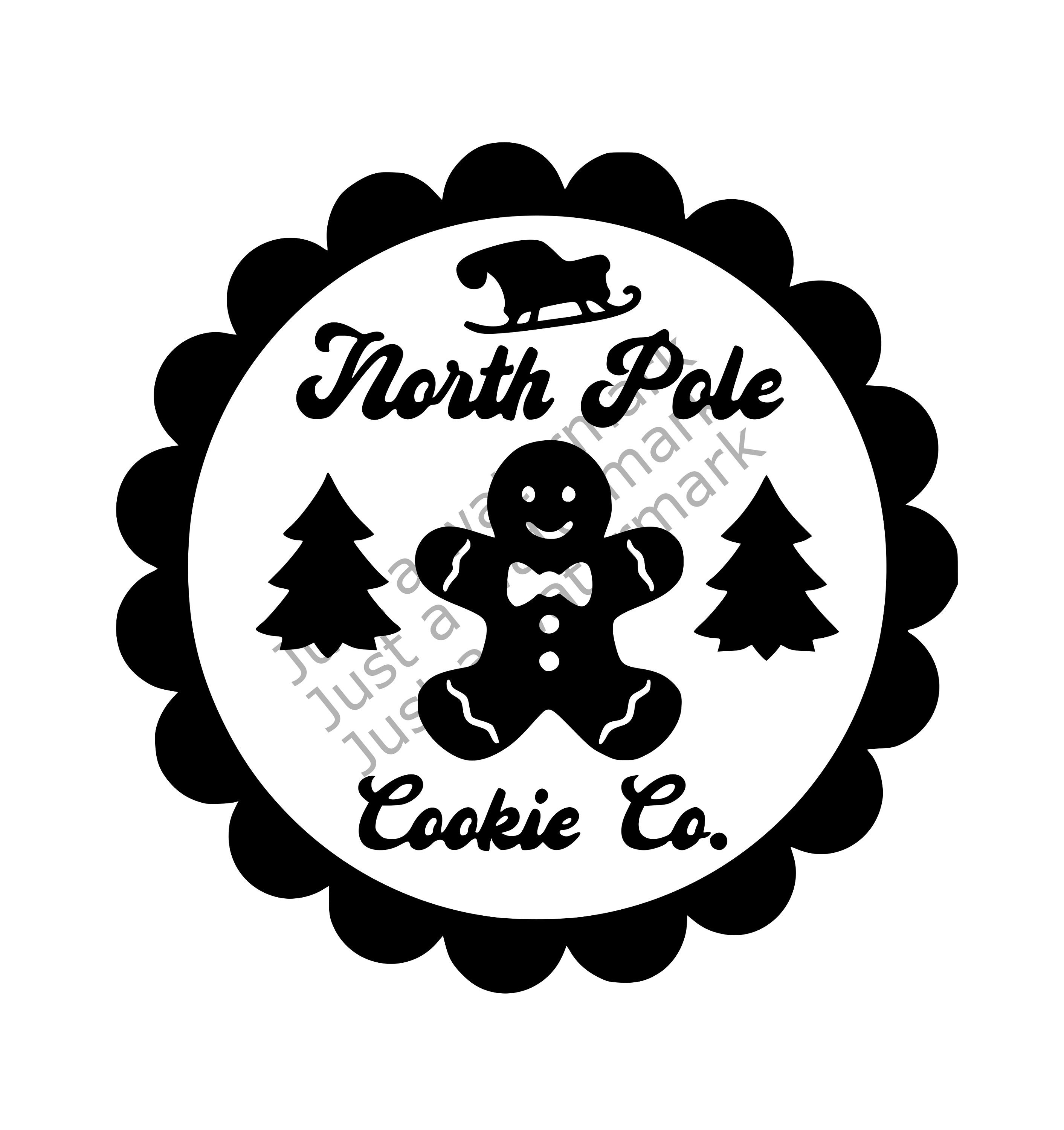 North Pole Cookie Co. SVG PNG PDF Digital Instant Download. - Etsy