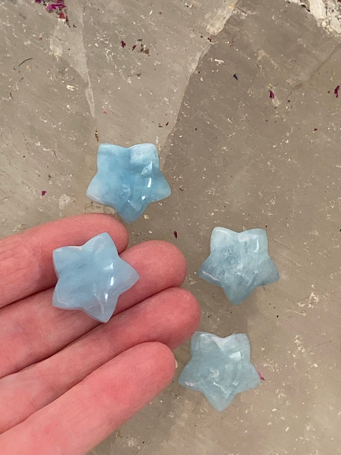Aquamarine Star Reiki Charged Aquamarine Etsy