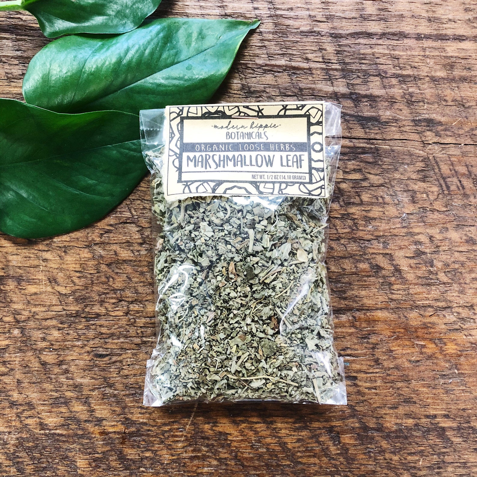 Organic Marshmallow Leaf. 1/2 oz loose herb. indigestion. Etsy