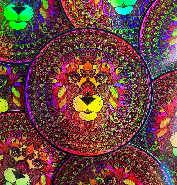 Leo Sticker- Leo Horoscope Sticker-Holographic Lion