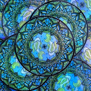 Pisces Sticker- Horoscope Mandala Pisces- Holographic Sticker