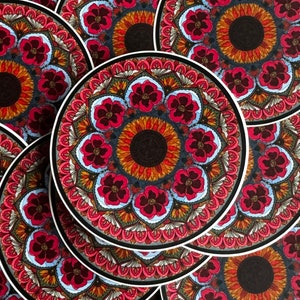 Beautifully Intricate Matte Floral Mandala Sticker