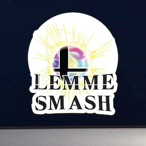 Lemme Smash, Smash Ball Full Color Decal For any Flat Surface