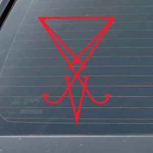 Sigil Of Lucifer Version 1 - Indoor Outdoor Vinyl Decal