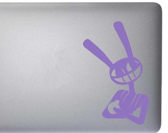 Jax Crossed Arms, Digital Circus Indoor Outdoor Vinyl Decal - Multiple Colors and Sizes Available