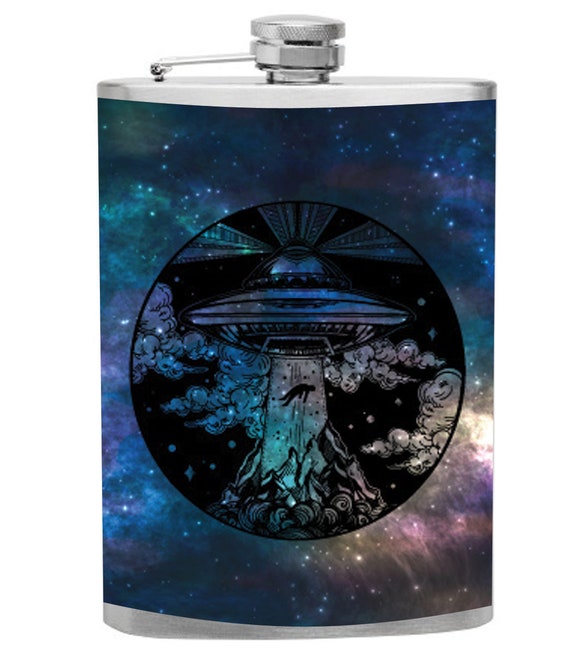 8oz RED Alien Flask 8oz RED Alien Flask
