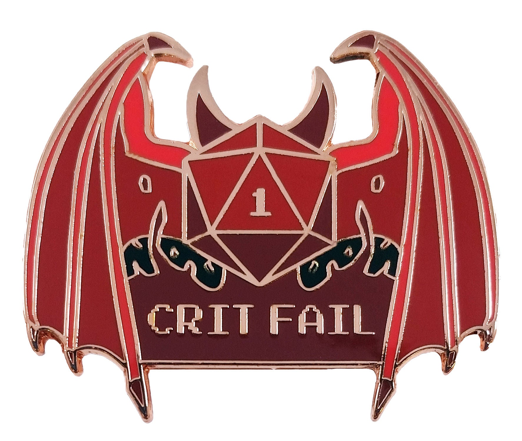 Nat 20 natural 20 and Crit Fail nat 1 Critical Hit Gaming Dice