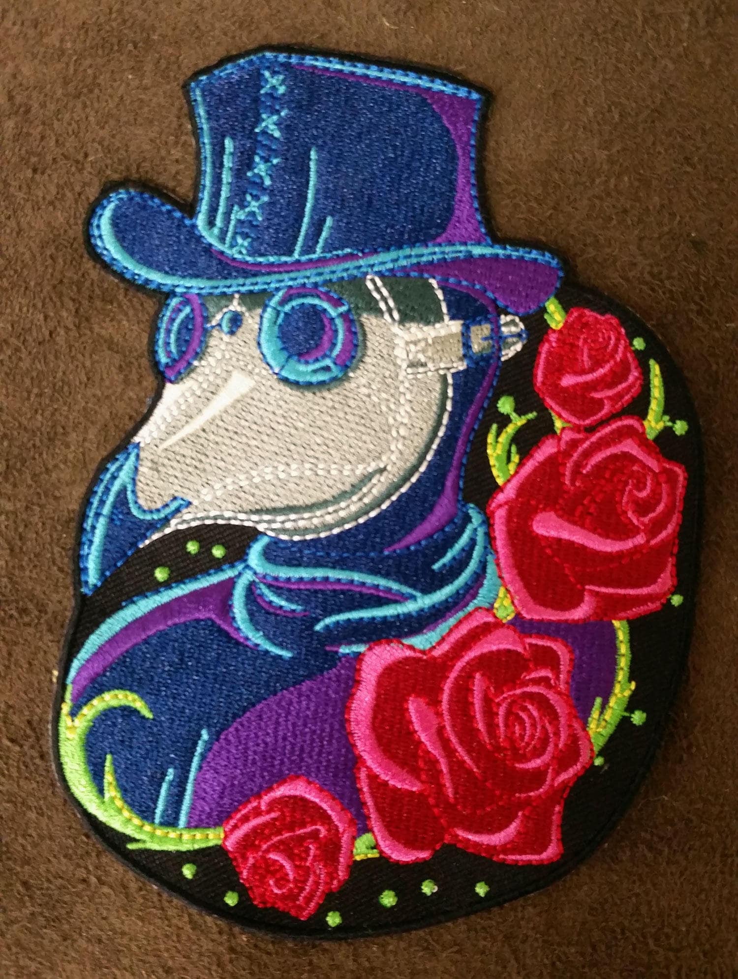 Neon Plague Doctor Patch