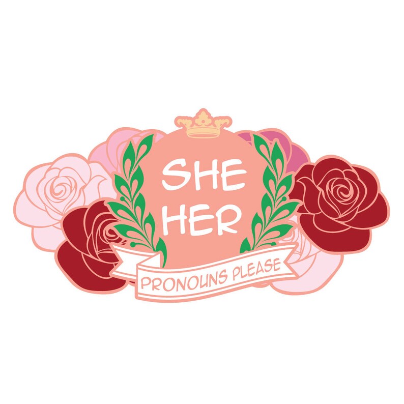 She/her He/him They/them Gender Pronouns Please Decal - Etsy
