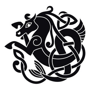 Celtic Knot Mythical Kelpie Vinyl Indoor Outdoor Decal - Etsy