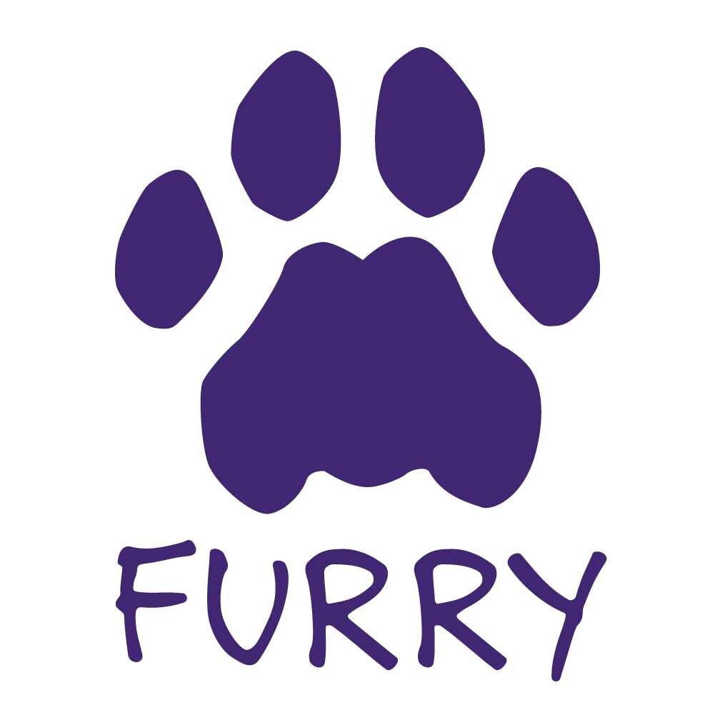 Feline Paw Print Furry Fandom Indoor Outdoor Vinyl Decal - Multiple ...
