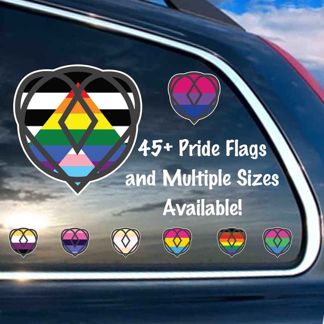 Otherhearted Otherhearted Symbol - LGBTQIA+ Flags Indoor/outdoor Durable Vinyl Decal ...