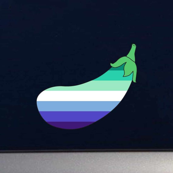 Gay Men Pride Eggplant Dck Emoji Flag LGBTQ Pride Etsy