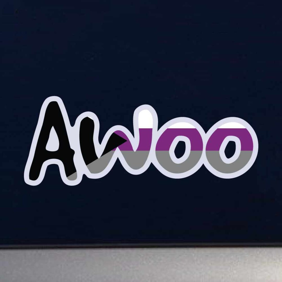 Demi-sexual Awoo Text LGBTQ+ Flag - Furry Fandom Indoor/outdoor Vinyl ...