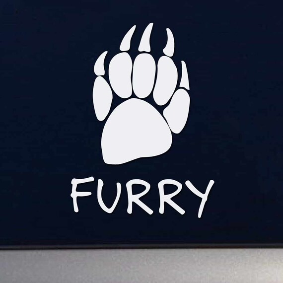 Paw Print Vinyl Decal Bear Paw Print Furry Paw Print Paw Print Vinyl Decal Bear Paw Print Furry Paw Print