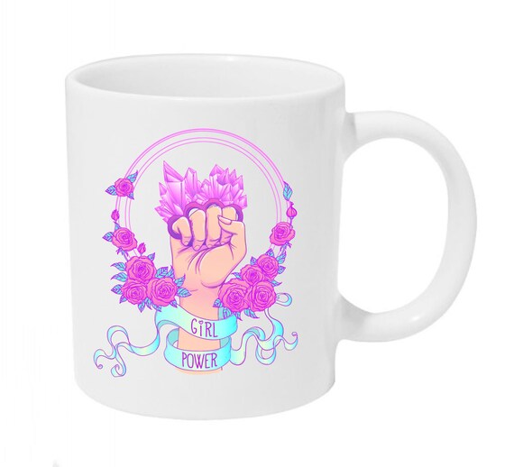 Fuck Middle Finger Heart Neon Retro Coffee or Tea 11oz Mug Perfect Gift