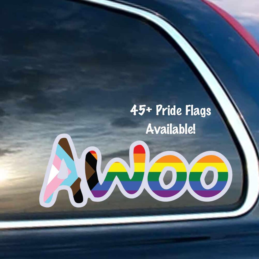 Awoo Text LGBTQIA+ Flag, Multiple Flags and Styles - Furry Fandom ...