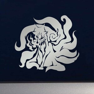 Intense Kitsune Fox Indoor Outdoor Vinyl Decal - Multiple Colors Available