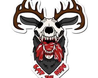 Eat The Rude Wendigo Vinyl Indoor Outdoor Decal