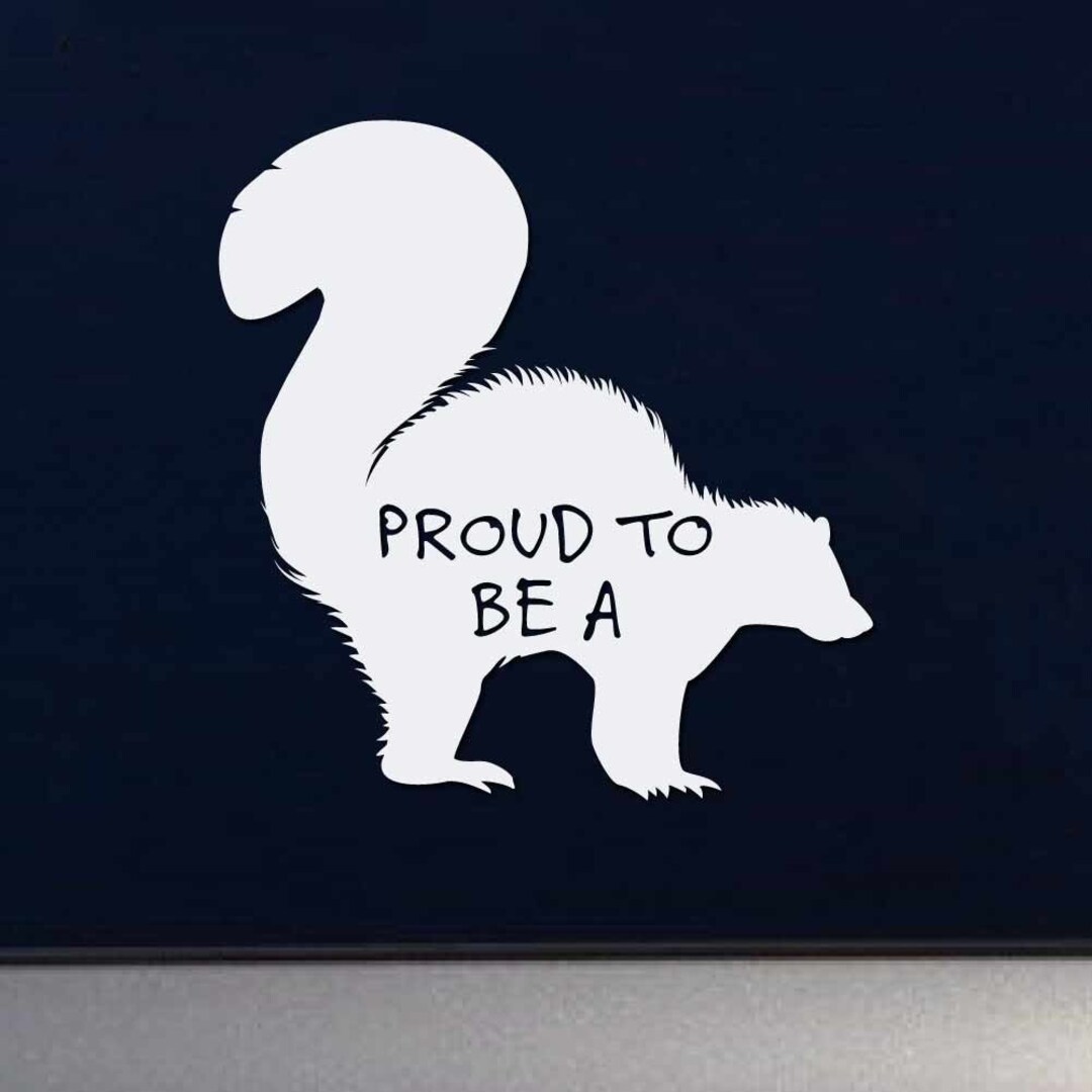Proud to Be A Skunk Fursona Furry Fandom Indoor Outdoor Vinyl - Etsy