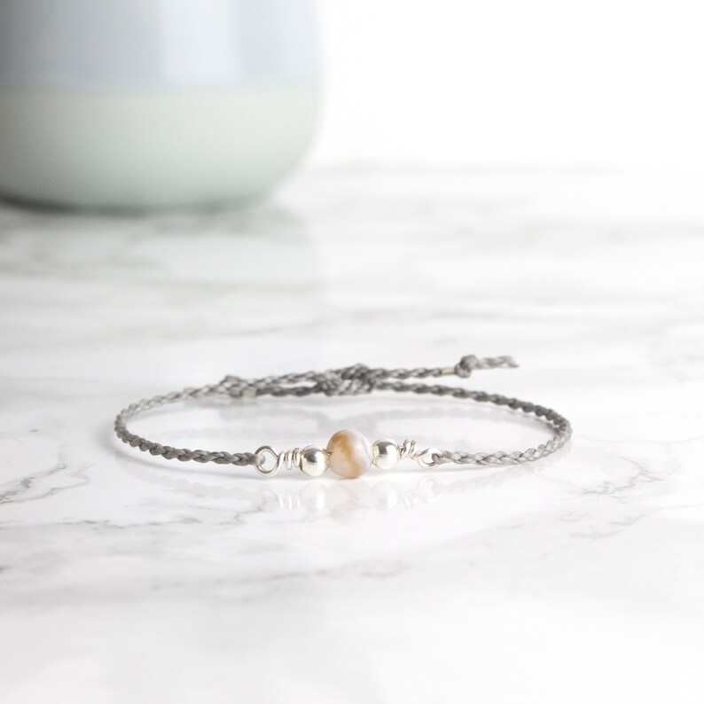 BOTSWANA GEMSTONE Bracelet Everyday Bracelet Thread Bracelet Couples Bracelet Minimal Bracelet Courage Bracelet Friendship Bracelet For Her