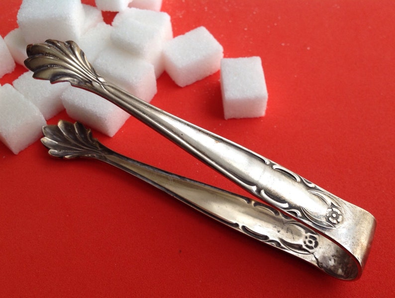 Sugar Tongs Grasoli Silver Plated Sugar Lumps Tang Etsy