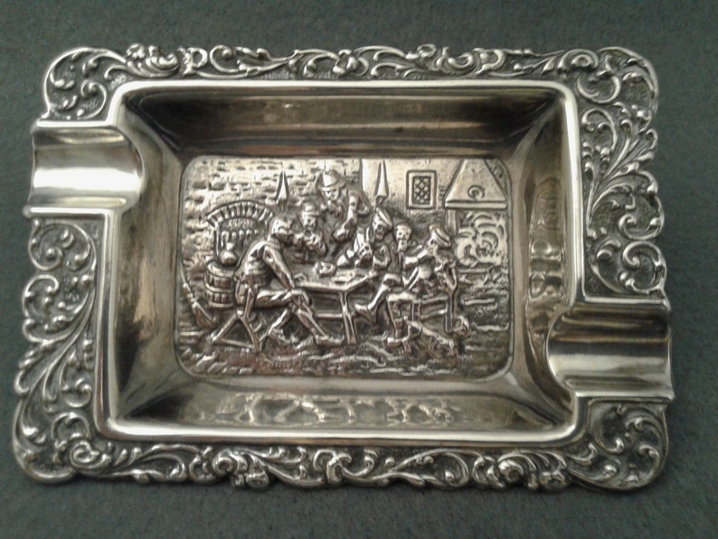Silver plated ashtray silverplated ashtray