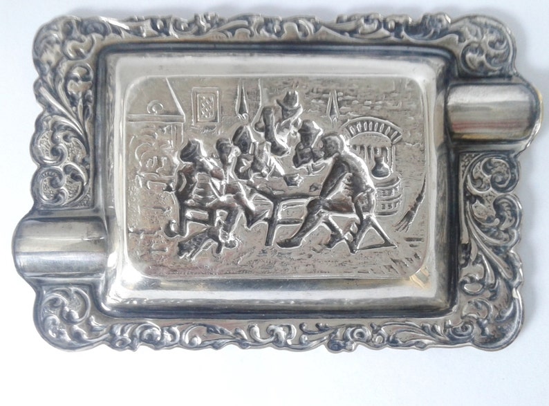 Silver plated ashtray silverplated ashtray