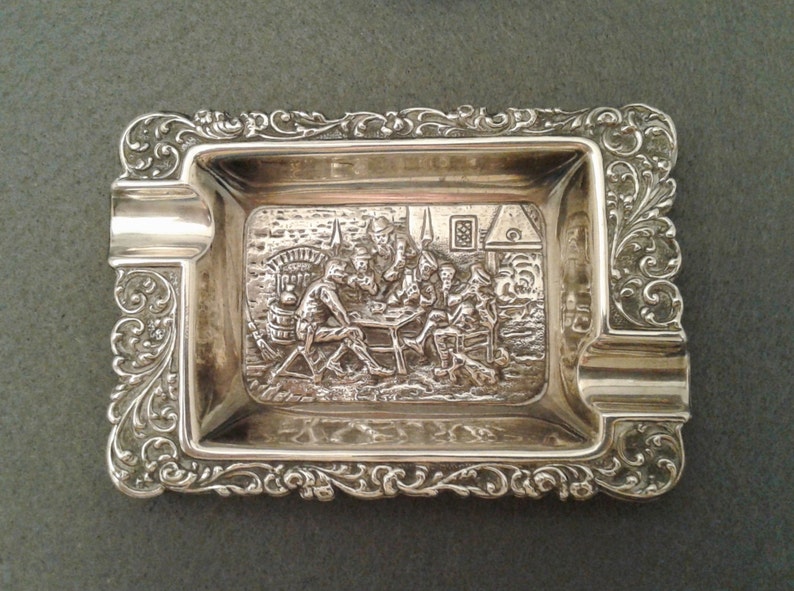 Silver plated ashtray silverplated ashtray
