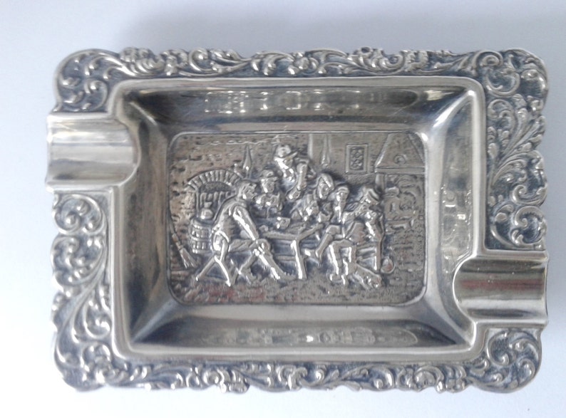 Silver plated ashtray silverplated ashtray